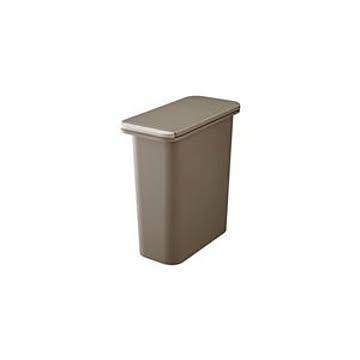 HOME＆HOME 20L ゴミ箱 8個セット ブラウン ワンプッシュオープン 防臭ペール