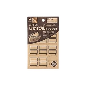（まとめ） ニチバン マイタック(R) リサイクルインデックス OA対応 インクジェットプリンタ対応 ML-133BR 青枠 1P入 【×10セット】