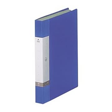 (まとめ) リヒトラブ リクエスト クリヤーブック（クリアブック） A4タテ 40ポケット 背幅32mm 青 G3202-8 1冊 【×10セット】