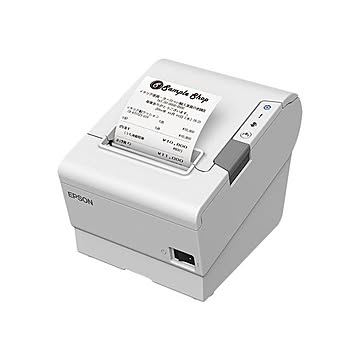 エプソン サーマルレシートプリンター/80mm・58mm兼用/USB・有線LAN・シリアル/ホワイト TM886S001W【送料無料】