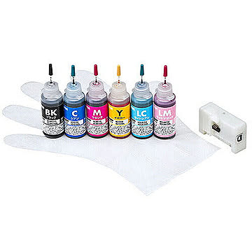 サンワサプライ　詰め替えインクIC70・IC70Lシリーズ対応　INK-E70S30S6U 管理No. 4969887890035