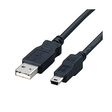 まとめエレコムフェライトコア内蔵USB2.0対応ケーブル Aオス-miniBオス ブラック 1.8m USB-FSM5181本×5セット