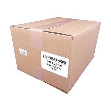 ムトウユニパック レザプリタックレーザープリンタ用タックライト 透明 A4 LBP-TRA4-1000 1ケース1000枚