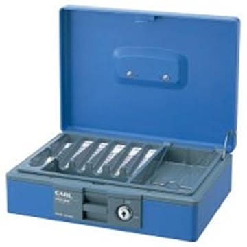 (業務用5セット) カール事務器 キャッシュボックス CB-8400 ブルー