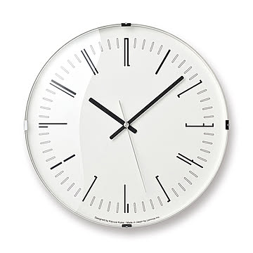 掛け時計 壁掛け時計 おしゃれ 北欧 Draw wall clock ドロー ウォール クロック KK21-10 時計 ブラック レッド シンプル リビング 書斎 寝室 ミニマル シック