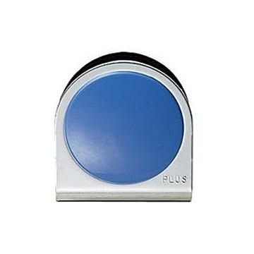 （まとめ）プラス カラーマグネット クリップ 小 青【×10セット】