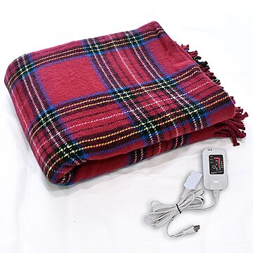 [日本製] 電気毛布 ひざ掛け チェック柄 約160×120cm