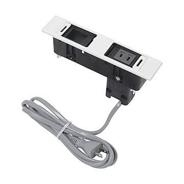 まとめスガツネ工業デスクトップマルチタップDML型210-020-486 DML-PB-WT 1個×3セット