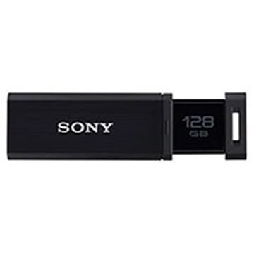 USB3.0対応 ノックスライド式高速（226MB／s）USBメモリー 128GB ブラック キャップレス