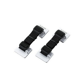 エレコム TV用耐震ベルト/?40V用/強力粘着シールタイプ/2本入 TS-001N2 管理No. 4953103346369
