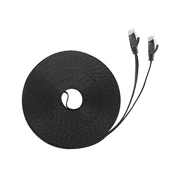 （まとめ） LANケーブル フラット CAT6 20m 黒 AS-CAPC040 【×3セット】