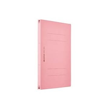 (業務用20セット) フラットファイル/紙バインダー 【A4/2穴 10冊入り】 タテ型 桃 D017J-PK