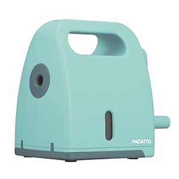 （まとめ） 手動式シャープナー PACATTO（パカット） ライトブルー DPS-H301-LB【×3セット】