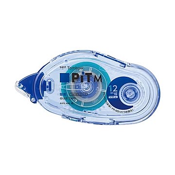 (まとめ) トンボ鉛筆 テープのり ピットテープM 貼るタイプ 本体 12mm×11m PN-MS12 1個 【×30セット】