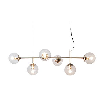 AMPERSAND FACTORY アンパサンドファクトリー Globe 6 GD グローブ6 ゴールド / ペンダントライト ペンダントランプ 天井照明 LED球対応 〜40W×6灯