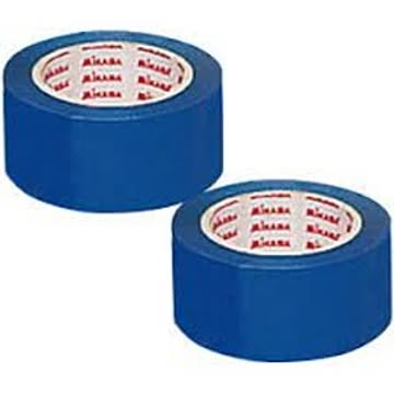 MIKASA ラインテープ 伸びないタイプ ブルー 50mm×50m 【×2巻入り】