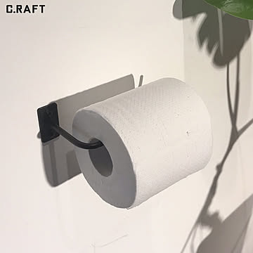 ［インダストリアル］アイアン　トイレットペーパー　ホルダー　人気　シンプルデザイン