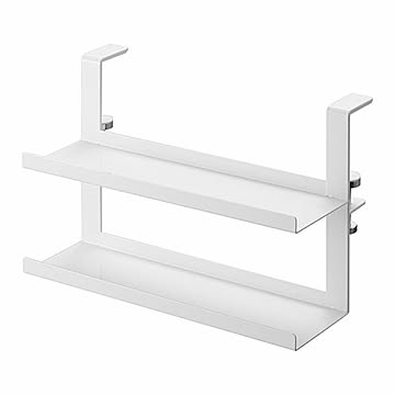 tower タワー(山崎実業) レンジフード横ラップ収納 Range Hood Hanging Food Wrap Shelf ラップホルダー 収納 アルミホイル ラップケース キッチン収納 キッチン