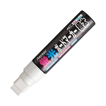 (まとめ) レイメイ藤井 蛍光ボードマーカー 極太 ホワイト LBM482W 1本 【×30セット】