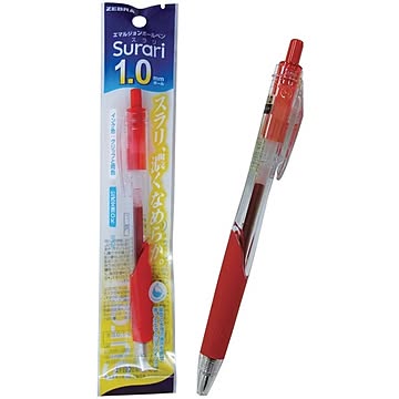 ゼブラ スラリエマルジョンインク1.0(赤) 10個セット 32-595