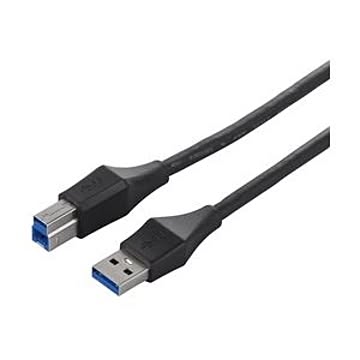 バッファロー(サプライ) ユニバーサルコネクター USB3.0 A to B ケーブル 3.0m ブラック BSUABU330BK