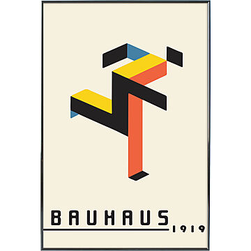 【Bauhaus Japan】Running Bauhaus/アートポスター/モダンポスター/バウハウスポスター