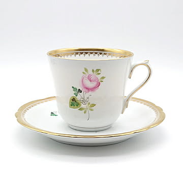 ヘレンド　ウィーンの薔薇　コーヒーカップ&ソーサー　VRH-OR-X1-3537-0-00　洋食器　ハンガリー　ハンドペイント