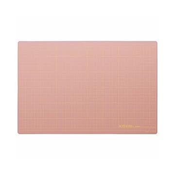 （まとめ） ライオン事務器 カッティングマットKIRIKIRI 再生PVC製 450×300×1.2mm ピンク CM-45K 1枚 【×5セット】
