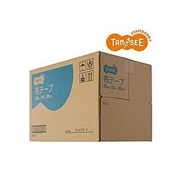 （まとめ）TANOSEE 布粘着テープ 重梱包用 50mm×25m 30巻