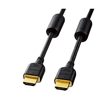 （まとめ）サンワサプライ ハイスピードHDMIケーブル KM-HD20-10FC【×2セット】