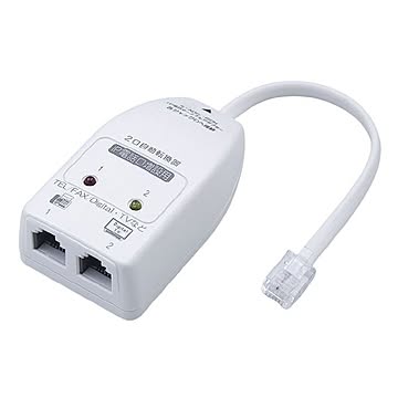 ELPA ラインセレクター 2口2芯用 IP電話対応 TEA-031