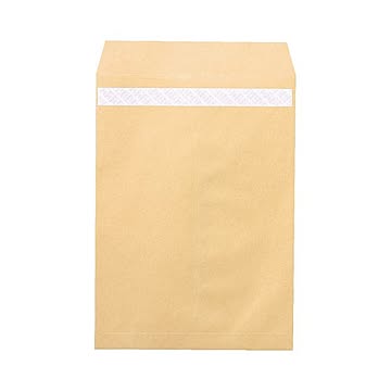 ピース R40再生紙クラフト封筒テープのり付 角2 85g／m2 業務用パック 697 1箱（500枚）