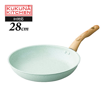 KUKUNA KITCHEN 28cm Wストーン フライパン ヒスイ＆ダイヤモンド コーティング 