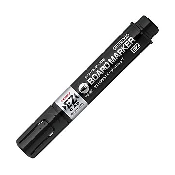 (まとめ) ゼブラ ボードマーカーEZ 中字・丸芯黒 YYS17-BK 1本  【×100セット】