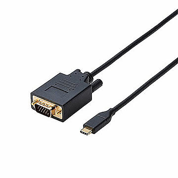 エレコム 変換ケーブル/Type-C-VGA/2.0m/ブラック CAC-CVGA20BK 管理No. 4549550126137