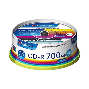 （まとめ）バーベイタム データ用CD-R700MB 4-48倍速 ホワイトワイドプリンタブル スピンドルケース SR80FP25V11パック(25枚) ×3セット
