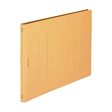 (まとめ) ライオン事務器 フラットファイル(環境) 樹脂押え具 B4ヨコ 150枚収容 背幅18mm 黄 A-507KB4E 1セット(10冊) 【×10セット】