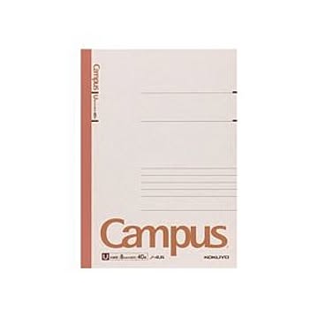 （まとめ）キャンパスノート セミB5 U罫 40枚 120冊
