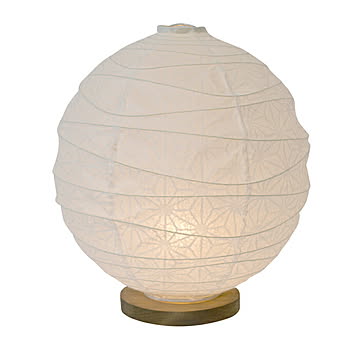和風 照明 テーブルライト グローブ B-25 極み麻葉 電球付属 Φ250mmx高さ280mm 彩光デザイン
