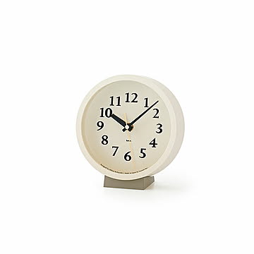 Lemnos レムノスm clock エム クロック (電波時計/スイープムーブメント) MK14-04 / スイープセコンド 置き時計 置時計 テーブルクロック デスククロック