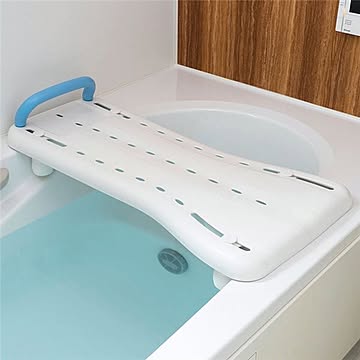 浴槽ボード/お風呂用取っ手 【約幅36×長さ74×厚さ18cm】 簡単取付 幅調節可ストッパー付き 組立式 〔浴室 お風呂 バスルーム〕