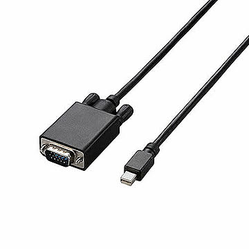 【5個セット】エレコム Mini DisplayPort-VGA変換ケーブル/3m/ブラック AD-MDPVGA30BKX5 管理No. 4589453000752