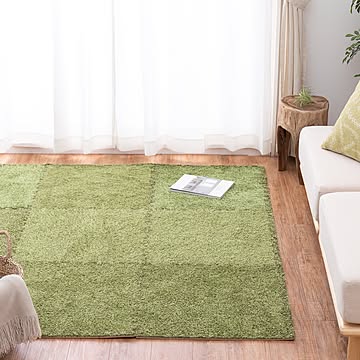 萩原 ジョイントマット シーヴァ 9枚セット 約60×60cm グリーン