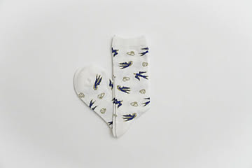 decka -quality socks- x BRU NA BOINNE | Pile Socks / Swallow | ソックス【デカ 靴下 シンプル かわいい】