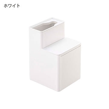 山崎実業 替えブラシ収納付き流せるトイレブラシスタンド タワー tower