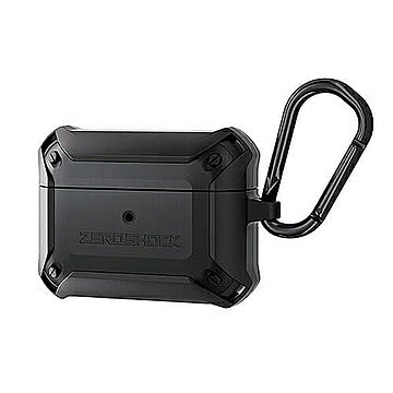 エレコム AirPods Pro対応アクセサリ ZEROSHOCKケース カラビナ付 ブラック AVA-AP2ZEROBK 管理No. 4549550160254