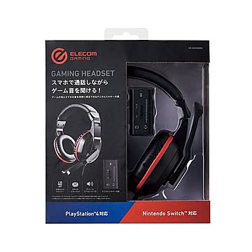 デジタルミキサー付属 ゲーミングヘッドセット エレコム HS-GM30MBK
