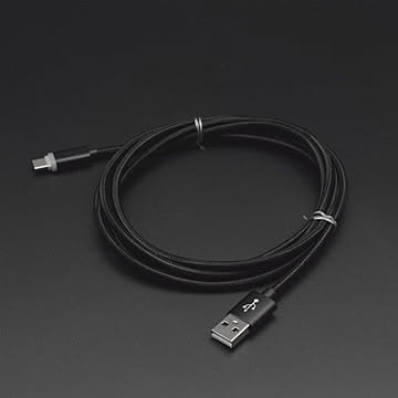 日本トラストテクノロジー Type-C充電おしらせケーブル 2m ブラック JTINDTC-2M-BK