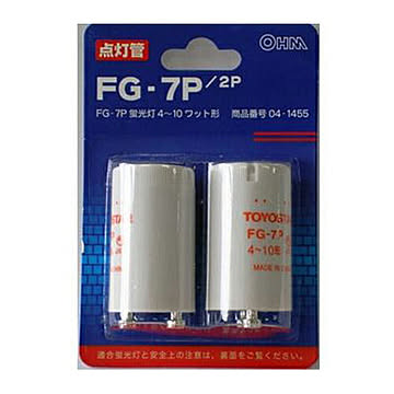 オーム電機 FG-7P グロー球 2個 041455