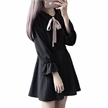 ピンクリボン ロリータ ワンピース コスプレ 可愛い 長袖ワンピース 演出服 レディース 二次元衣装 美少女ウェア ゴシック ゴスロリ ガーリー